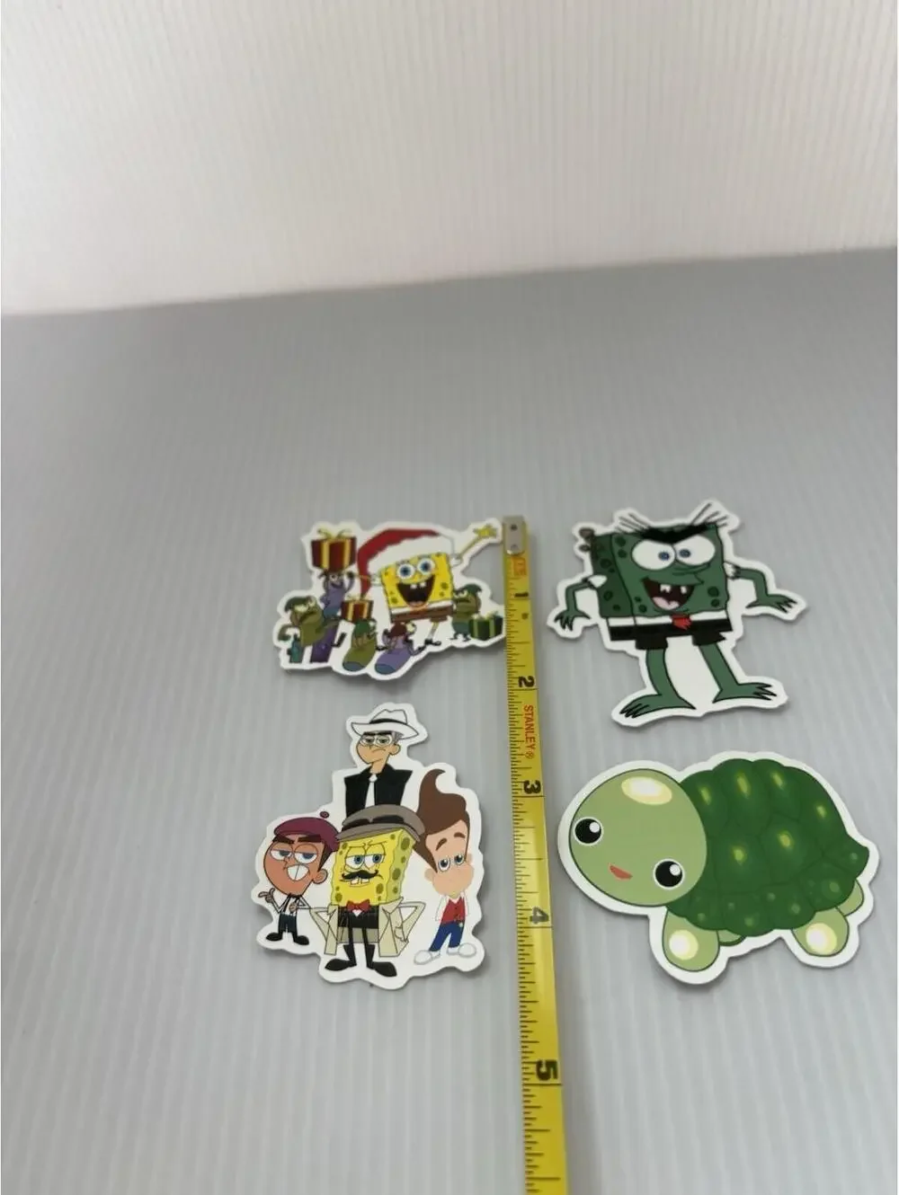 SpongeBob Sticker Lot 4pc Cartoon Vinyl Mix Cute Water Bottle Laptop Decals Fun!